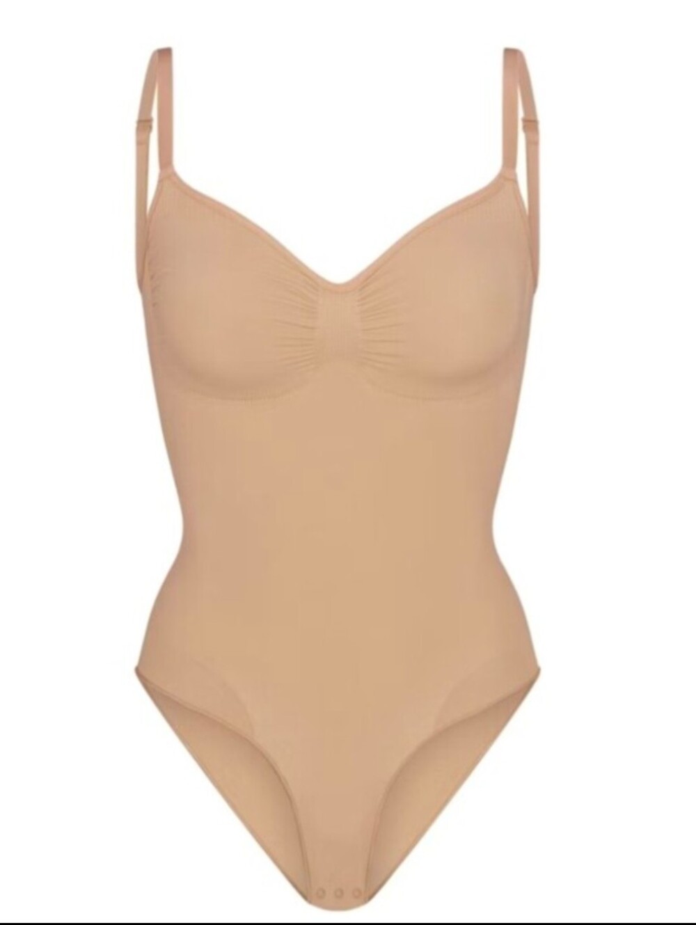 Never Worn SKIMS Seamless Sculpt Brief Bodysuit In Clay Sz L